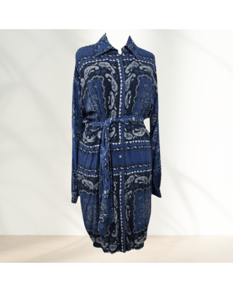 Robe chemise motifs cachemire Liu Jo